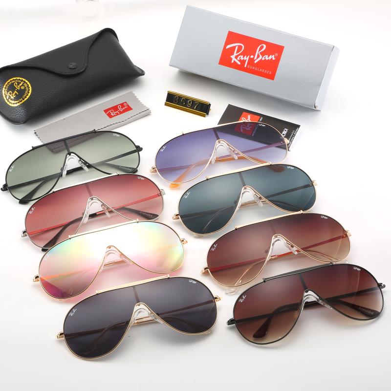 Aviator Ray-Ban_ chính hãng Kính râm 2021 Thời trang Hàn Quốc mới Kính râm nam nữ một mảnh Cặp đôi hợp thời trang Du lịch ngoài trời Kính râm lái xes