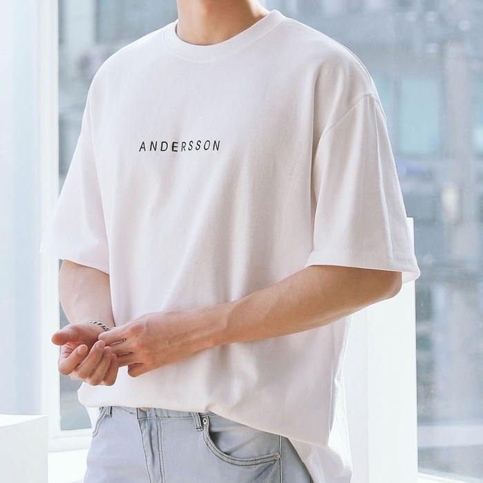 Áo Thun Unisex Tay Lỡ Form Rộng Nam Nữ Anderson vải cotton phong cách Hàn Quốc TN579 Haley | BigBuy360 - bigbuy360.vn