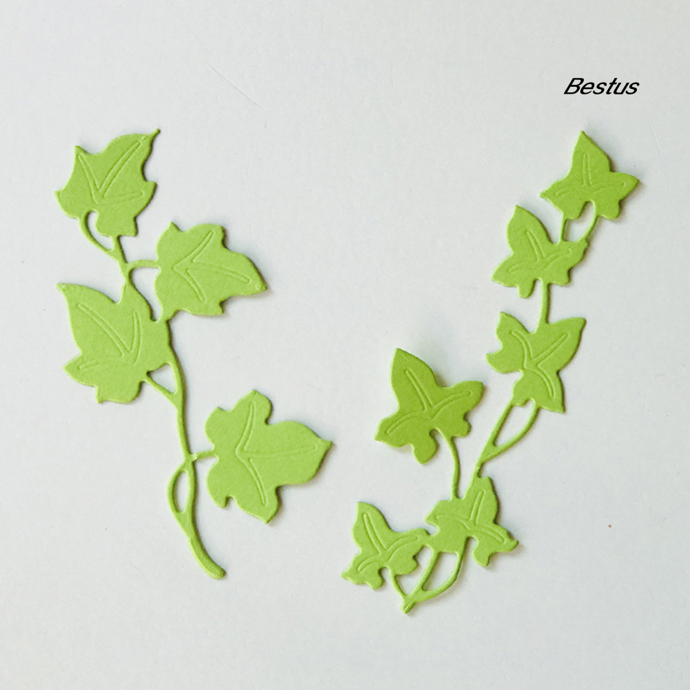 Khuôn Cắt Giấy Làm Từ Kim Loại Tạo Hình Lá Trang Trí Scrapbook