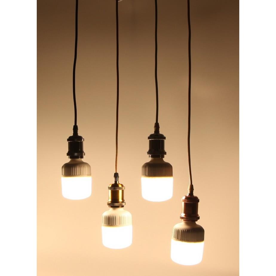 Bộ 3 dây đèn thả cổ điển bóng đèn led búp trụ trang trí 18w