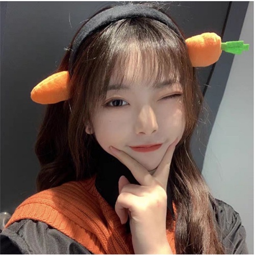 Haimeikang Phim hoạt hình hàn quốc cà rốt hài hước băng đô dễ thương phụ kiện thời trang tóc nữ