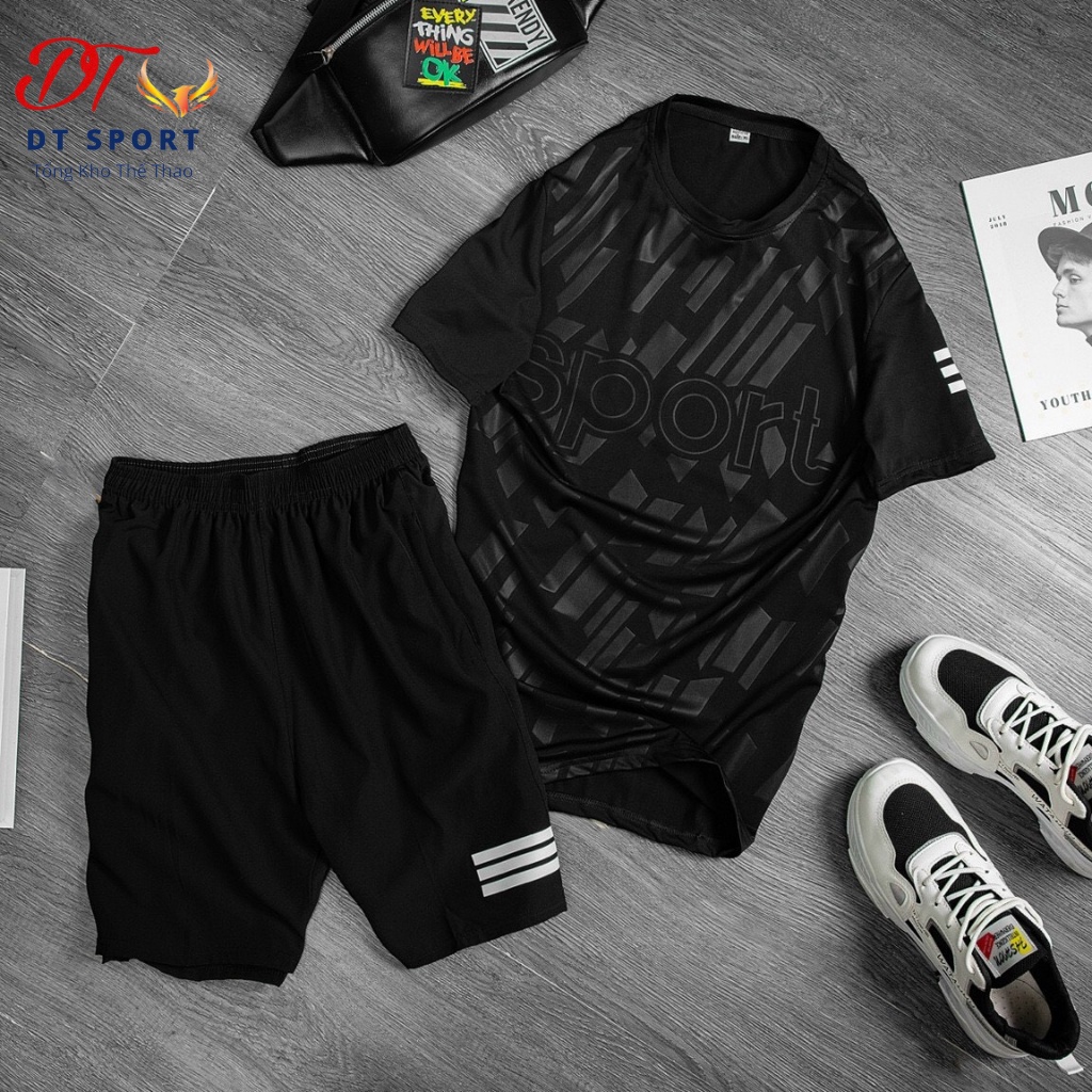 Bộ thể thao nam cộc tay mặc nhà Hiwing ⚡ Free Ship  ⚡ thun lạnh co giãn 4 chiều, hàng xuất khẩu