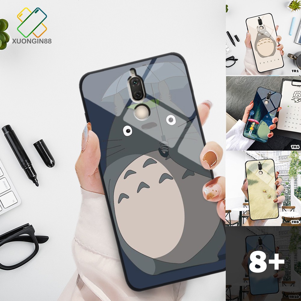 Ốp lưng kính Huawei nova 2i in 3D Totoro ngộ nghĩnh