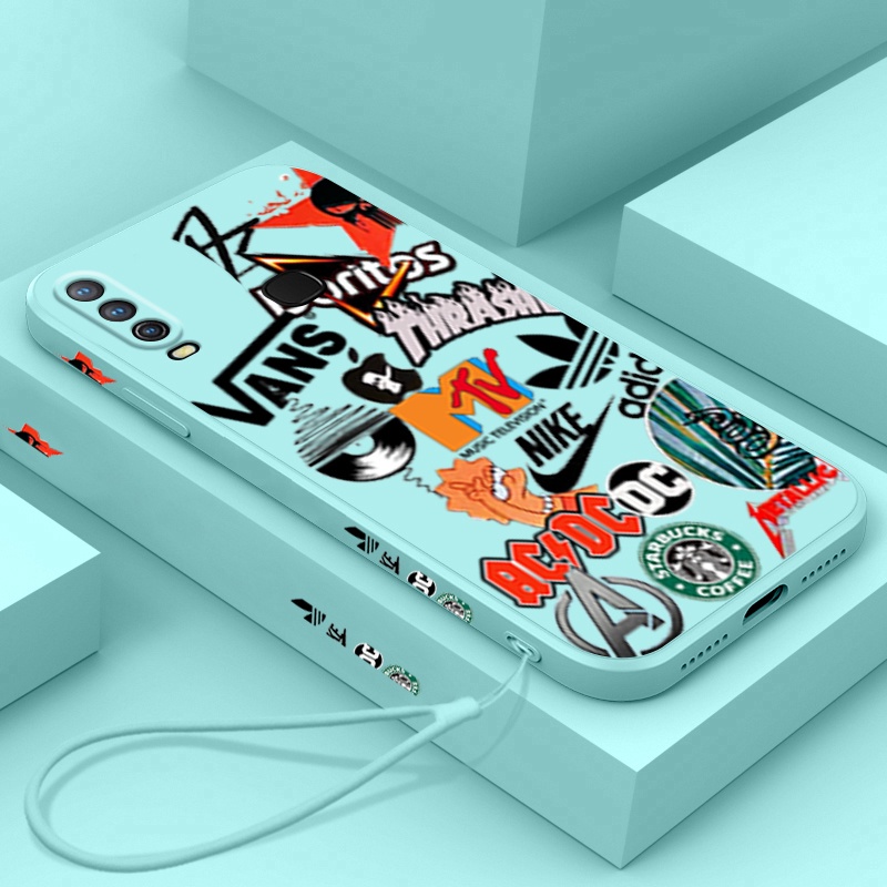 Ốp Điện Thoại TPU Dẻo In Logo Thời Trang Cho VIVO 1901 1902 1903 1904 1906 1907 1915 1920 1913 1916 2021
