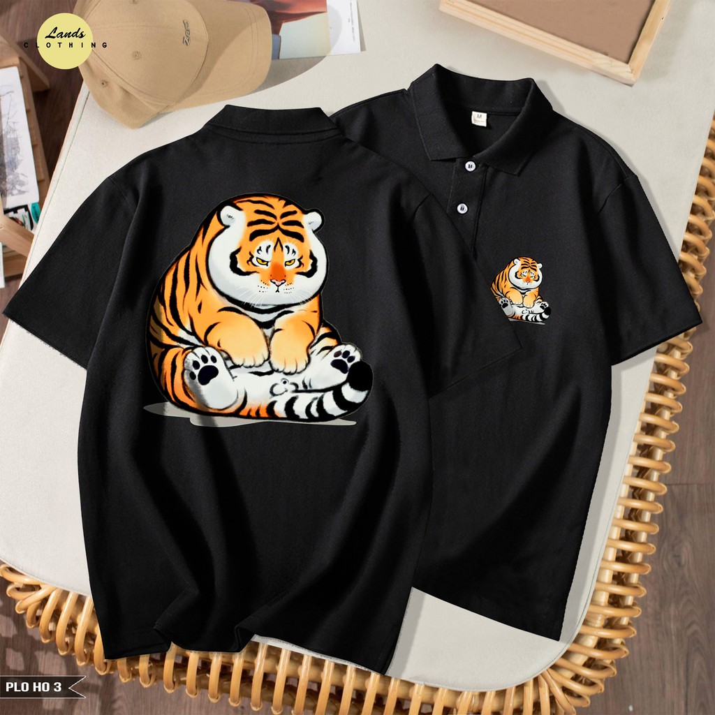 ÁO POLO HÌNH BÉ HỔ T-REX CUTE ĐỘC LẠ, CHẤT ĐẸP