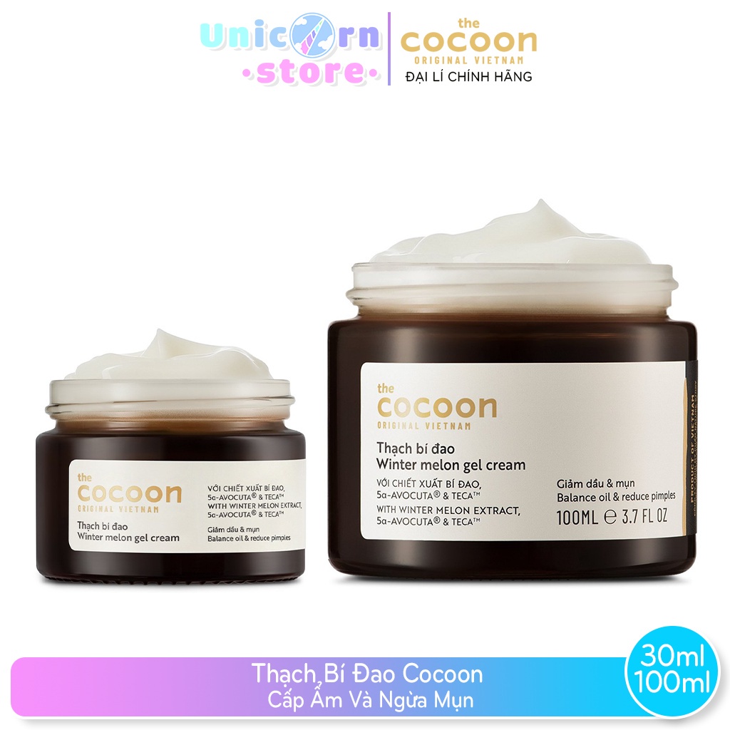 Thạch Bí Đao Cocoon Cấp Ẩm Và Ngừa Mụn