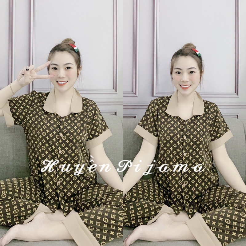 Đồ bộ pijama hàng 2CE cao cấp tay ngắn quần dài Mango loại 1 | BigBuy360 - bigbuy360.vn