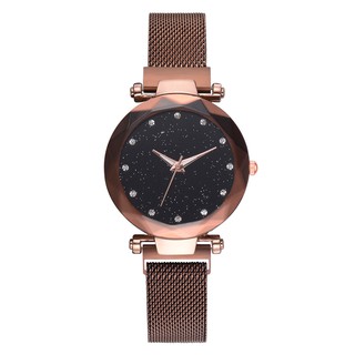 Đồng hồ analog máy quartz dây lưới