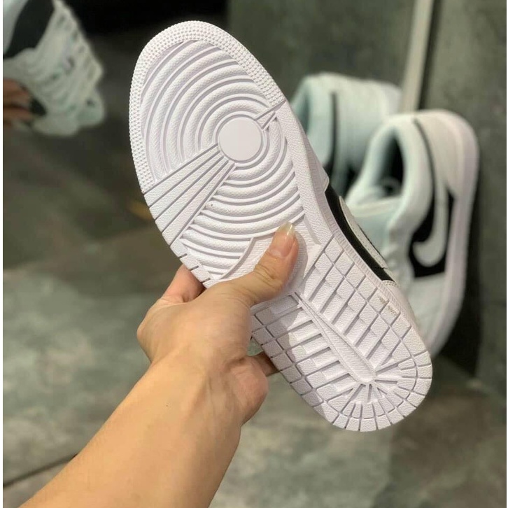 Giày Thể Thao Nam Nữ Kiên JD Thấp Trắng Đen Móc Trắng