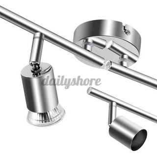 Modern Ceiling Light Round/Straight Bar GU10 Ceiling Spotlight LED Lamp 3/4 Way