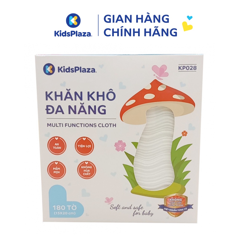 Khăn vải khô đa năng Kids Plaza 180pcs KP028