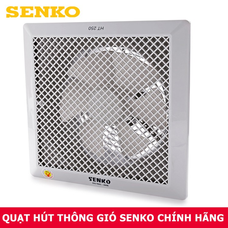 [Mã 159ELSALE hoàn 7% đơn 300K] Quạt hút thông gió âm trần 1 chiều Senko HT-250 (40W)