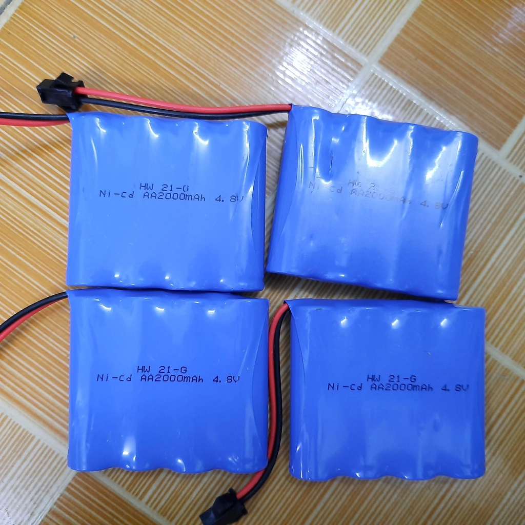Pin sạc Ni-cd 4.8v 1800mah / 2000mah / 2800mah cho xe mô hình điều khiển từ xa cổng nối SM-2P