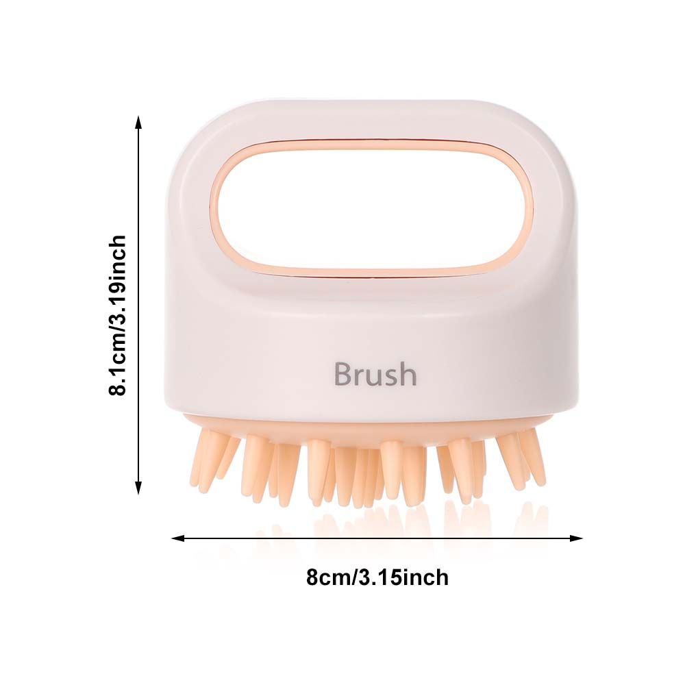 [Hàng mới về] Bàn chải gội đầu silicon mát xa da đầu thoải mái phối màu tương phản đẹp mắt