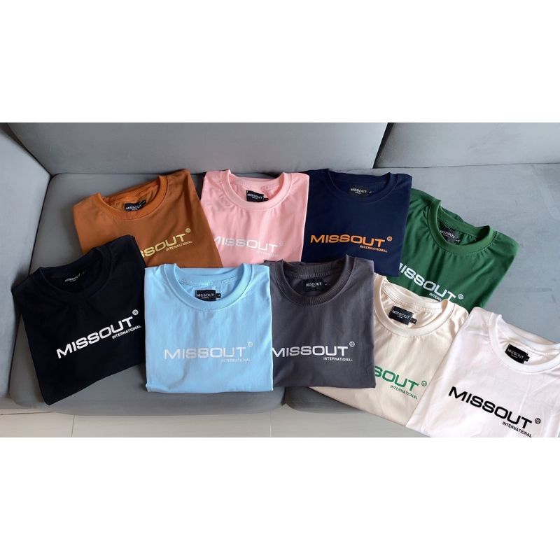 XPstore Áo Thun tay lỡ unisex Missout Nam/Nữ (Ảnh thật)