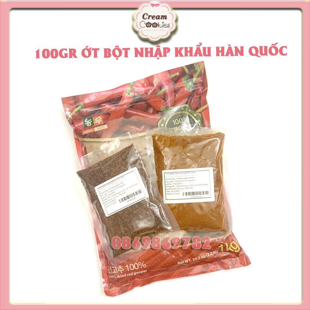 100GR ỚT BỘT NHẬP KHẨU HÀN QUỐC