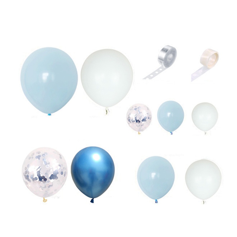 Bóng bay Macaron màu xanh Vòng hoa Arch Kit Trang trí tiệc sinh nhật Latex Ballon Đám cưới Sinh nhật Tiệc em bé Tắm cho trẻ em Balo