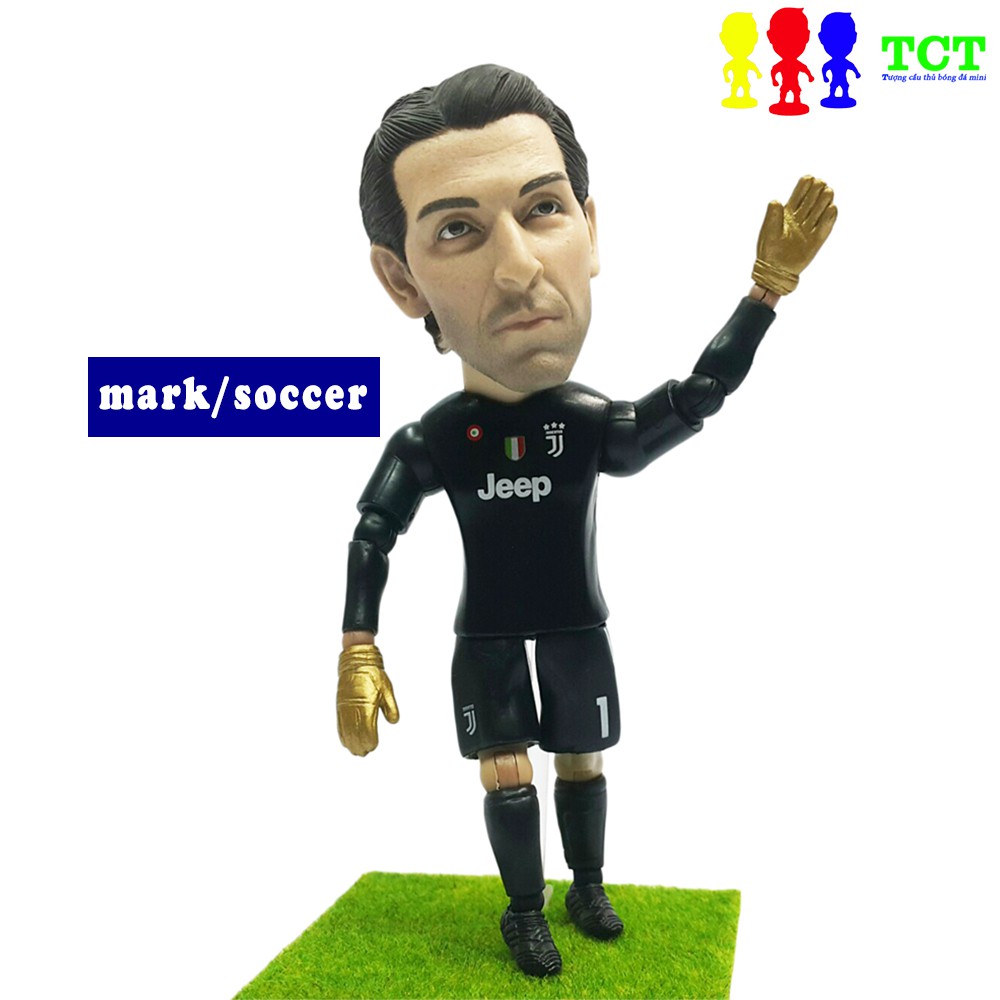 Tượng cầu thủ bóng đá MarkSoccer cao 13cm Buffon - Juventus thỏa thích tạo dáng