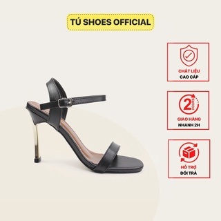 Giày sandal cao gót nữ 10p quay mảnh gót nhọn 10cm - v196 -