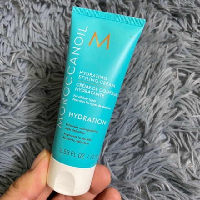 Kem tạo kiểu dưỡng ẩm dành cho mọi loại tóc Hydrating Styling Cream Moroccanoil 75ml