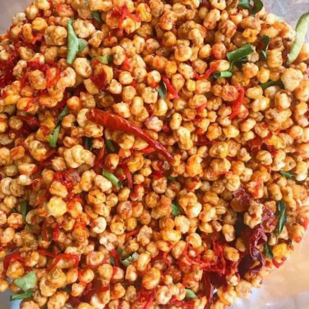 500G NGÔ NẾP SẤY KHÔ BÒ LÁ CHANH NGON CAY