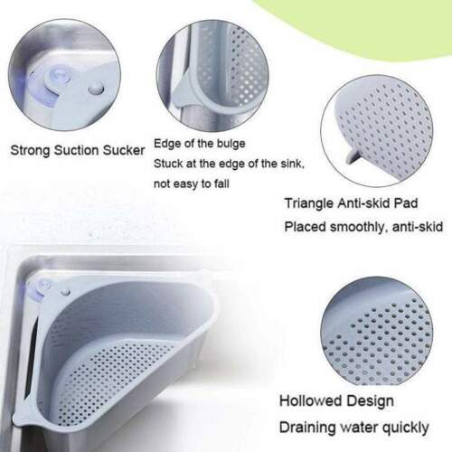 [Mới] Giá Đỡ Xà Phòng Hình Tam Giác Có Giác Hút Đa Chức Năng Thoát Nước Góc Phụ Trợ Cho Phòng Tắm