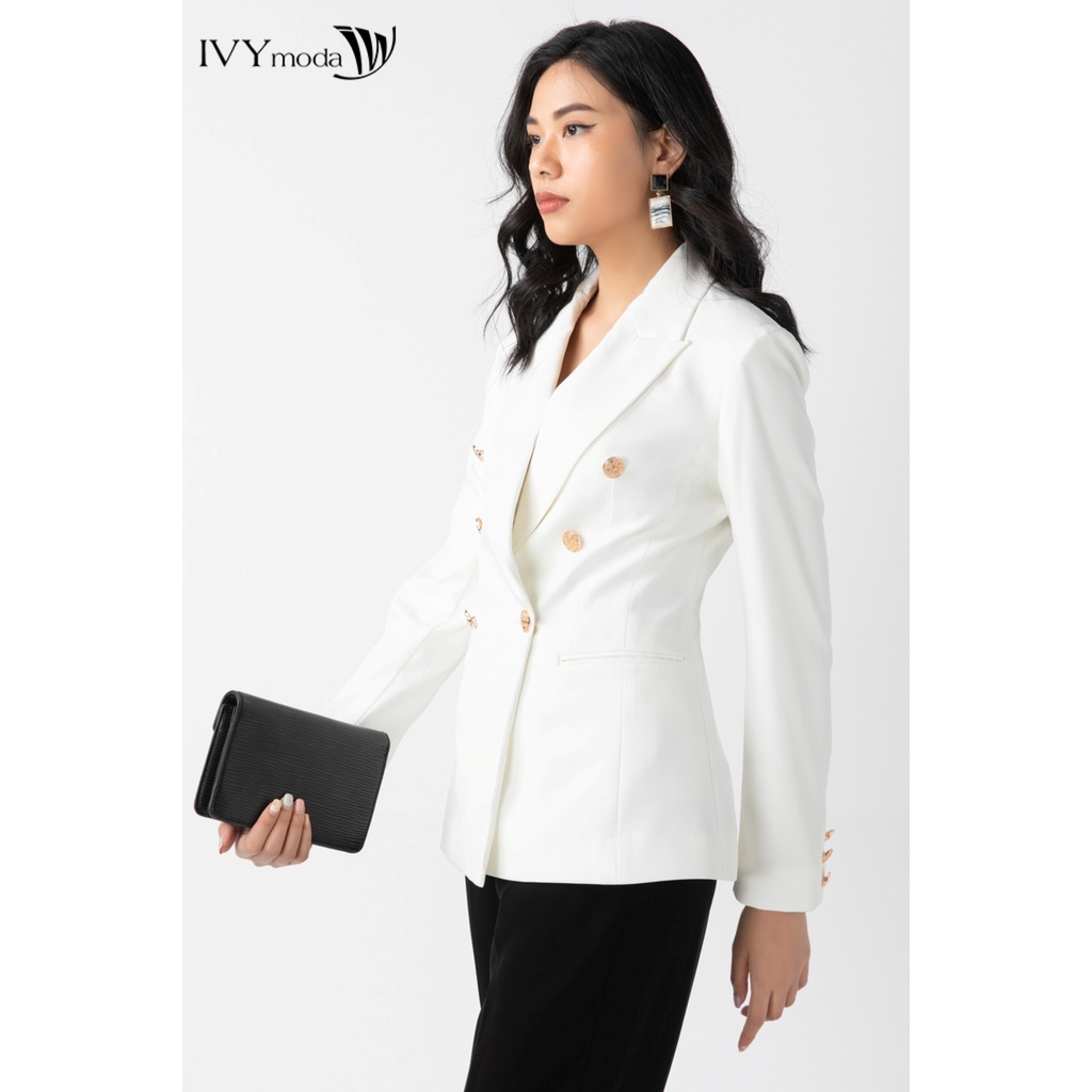 [NHẬP WABRTL5 GIẢM 10% TỐI ĐA 50K ĐH 250K ]Áo vest nữ cổ 2 ve IVY moda MS 67T0069