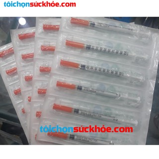 Bơm tiêm tiểu đường 1ml (U-40) HÀN QUỐC Bơm tiêm thẩm mỹ spa 50 cái