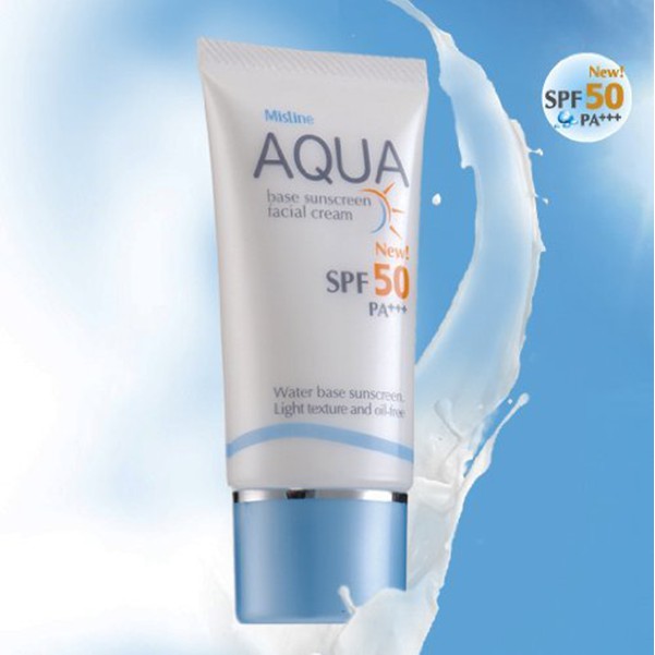 Kem chống nắng trắng da Mistine Aqua Base Suncream Thái Lan 20ml