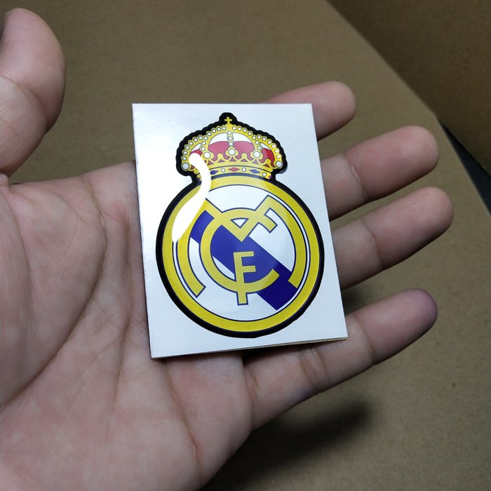 Sticker Dán Trang Trí Họa Tiết Chữ Real Madrid