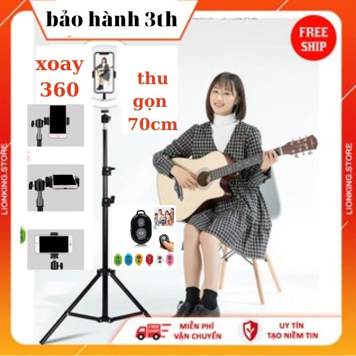 [BẢO HÀNH 3TH] chân gậy quay tiktok cao tới 2m xoay 360 độ LOẠI XỊN LOẠI TỐT