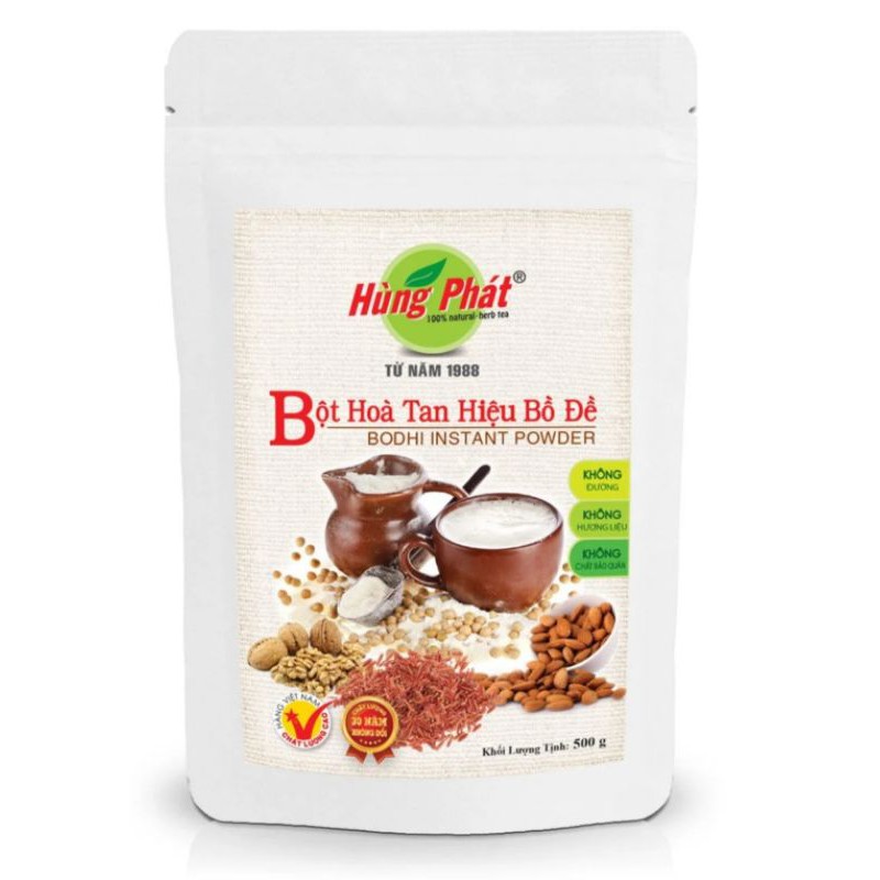 COMBO 05 BỘT BỒ ĐỀ Không Đường 500g