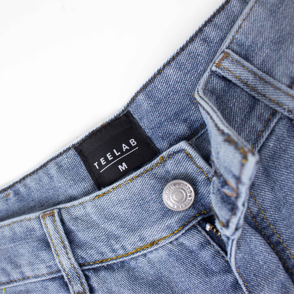 Quần Teelab Baggy Denim-Trousers PS020 / Xanh
