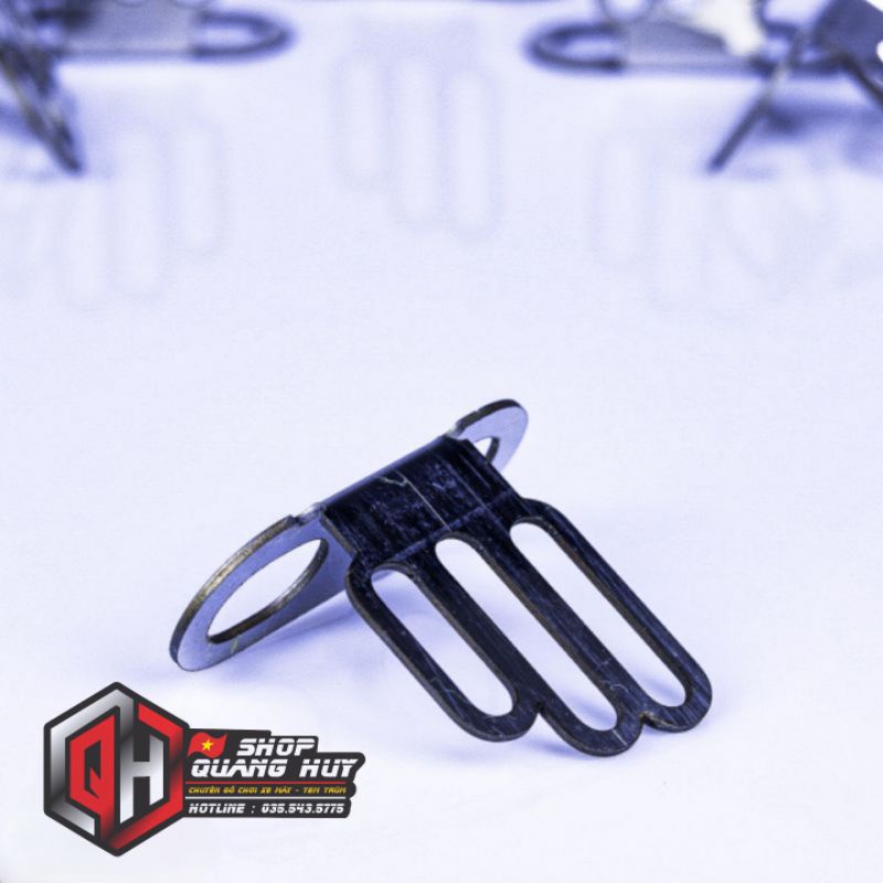 Pát gắn đèn trợ sáng mini vào phuộc Inox 304