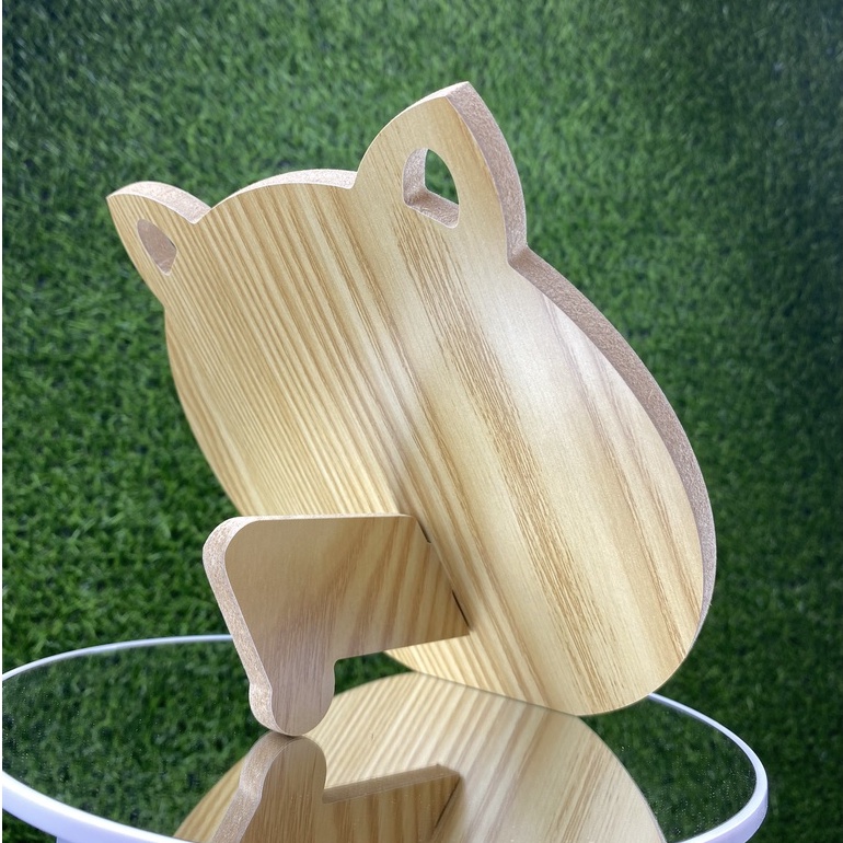 Gương Gỗ Hàn Quốc Tai Mèo Size Lớn (tặng bút)