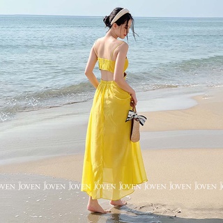 Đầm mini dây khoen cut eo Joven