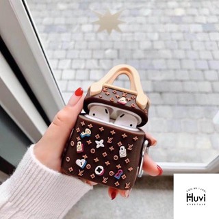 Case Airpod 1 2 3 Pro Túi LV🌟Vỏ bao ốp AirPods silicon đựng tai nghe không dây i11 i12...silicone