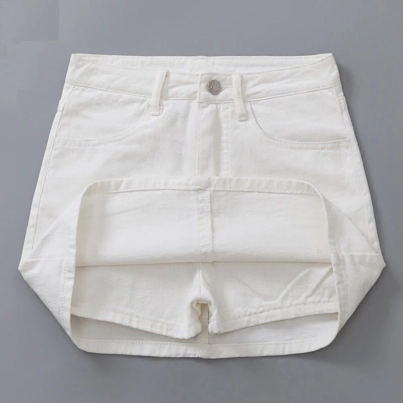 Chân Váy Denim Dáng Chữ a Lưng Cao Màu Trắng Thời Trang Mùa Hè 2020 Cho Nữ Sinh | BigBuy360 - bigbuy360.vn