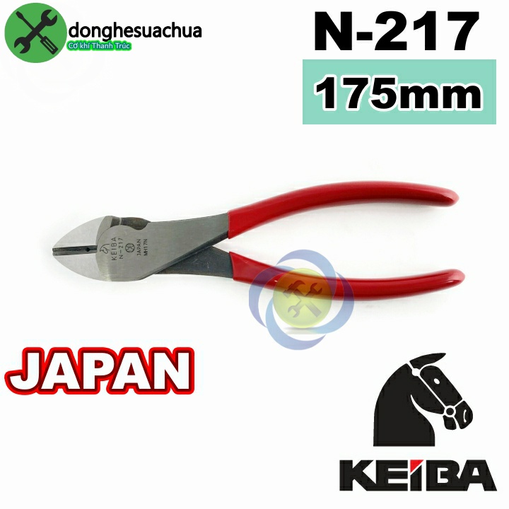 Kìm cắt Keiba N-217 Nhật Bản dài 175mm (Japan)