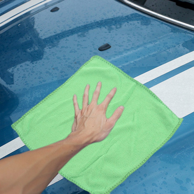 10 Khăn Lau Xe Hơi Mềm Mại Màu Xanh Lá