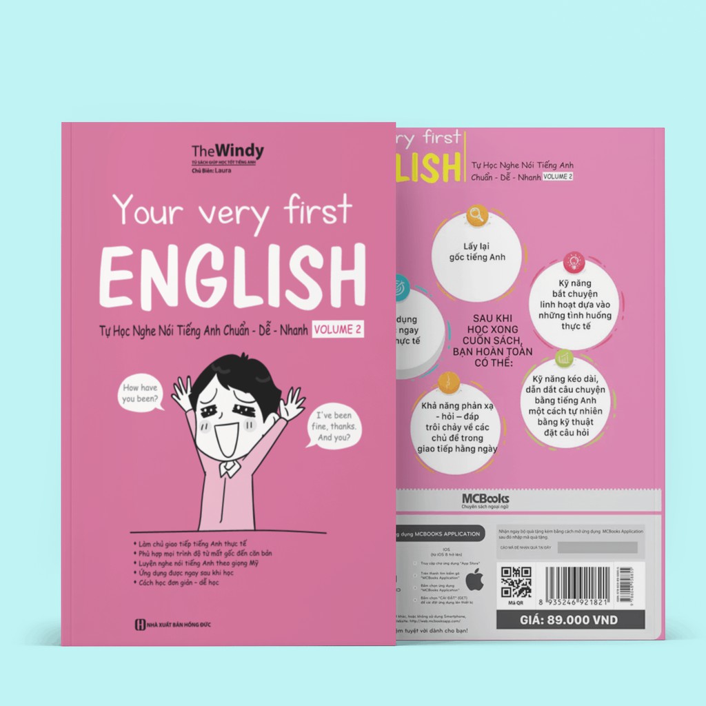 Sách - Your Very First English: Tự Học Nghe Nói Tiếng Anh Chuẩn Dễ Nhanh Volume 2 (Học Cùng App MCBOOKS)