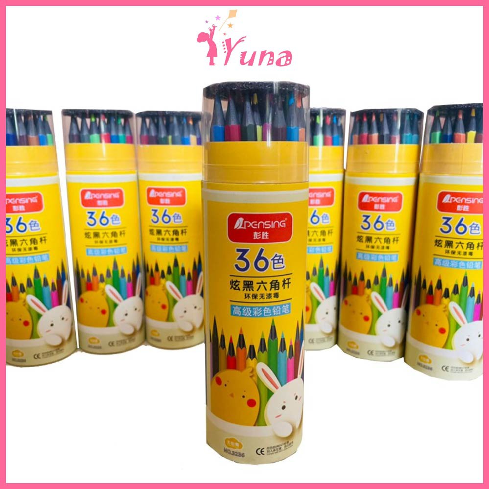Hộp bút chì màu 36 cây cao cấp cho bé tha hồ sáng tạo