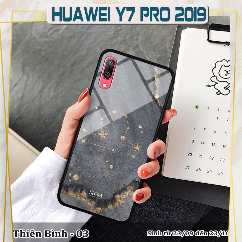 Ốp lưng kính 3D Huawei Y7 Pro 2019 cung hoàng đạo