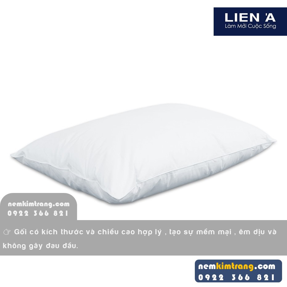 Gối gòn tơ tằm MLiving Liên Á - MICROFIBER, CHÍNH HÃNG