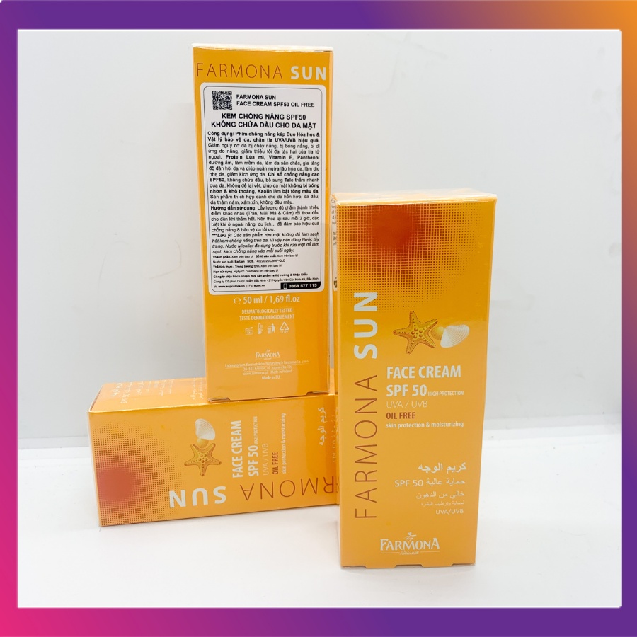 Kem chống nắng Farmona Sun SPf 50 oil free