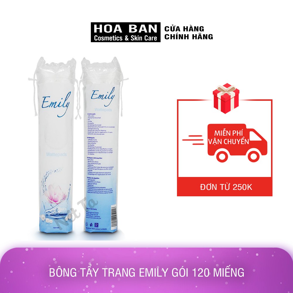 Bông tẩy trang Emily 120 miếng Đức - HB0020 | BigBuy360 - bigbuy360.vn