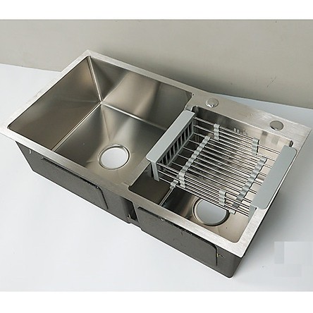 Chậu rửa bát KOREA inox đúc 2 hố SUS 304