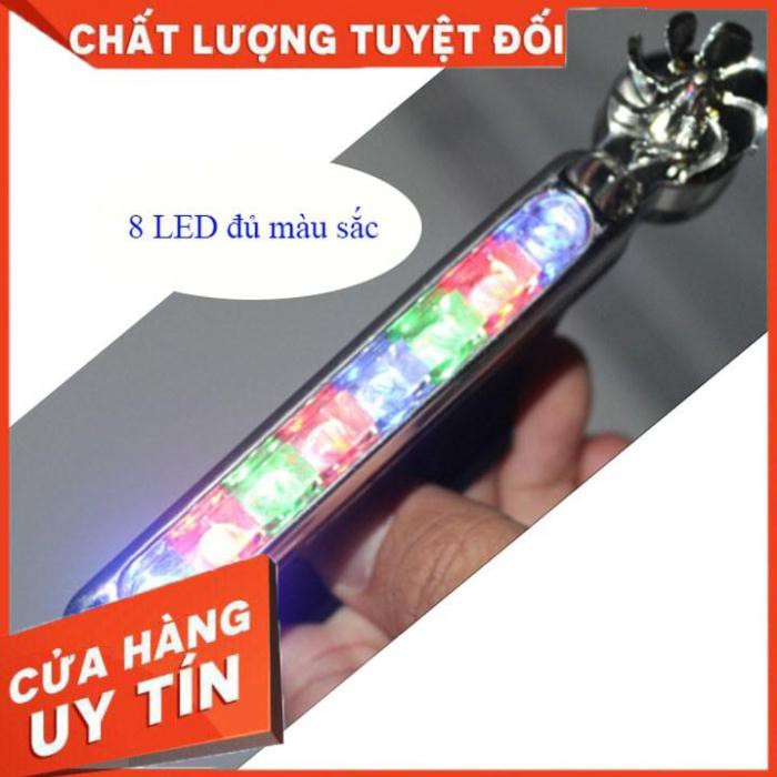 Đèn trang trí ô tô cảm biến gió sử dụng 8 đèn LED có độ sáng cao