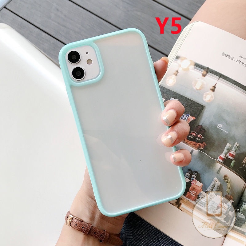 Ốp Điện Thoại Silicon Mềm Trong Suốt Chống Sốc 5 Màu Kẹo Cho iPhone 11 12 13 Pro MAX 6 6s 7 8 Plus X XR XS MAX SE 2020