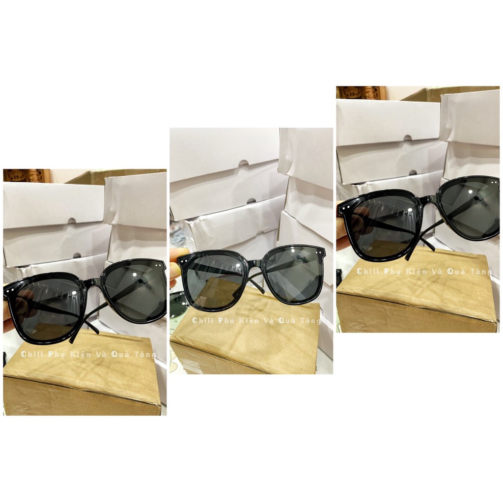 K16 - Kính mát nam nữ, mắt kiếng râm thời trang chống nắng du lịch màu đen 2 chấm ngang | BigBuy360 - bigbuy360.vn